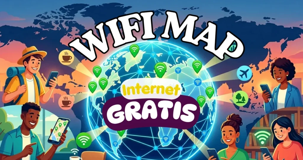 WiFi Map Cómo tener Internet Gratis en cualquier Lugar